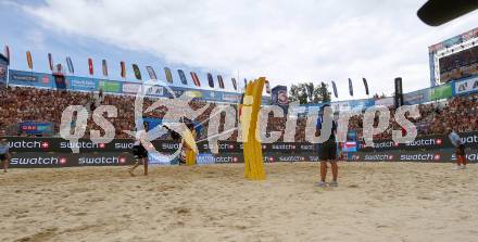 Beachvolleyball. Beach Volleyball Major Series. Robin Valentin SEIDL, Alexander Xandi HUBER (AUT). Klagenfurt, 28.7.2016.
Foto: Kuess
---
pressefotos, pressefotografie, kuess, qs, qspictures, sport, bild, bilder, bilddatenbank