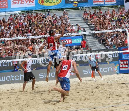 Beachvolleyball. Beach Volleyball Major Series. Martin ERMACORA, Moritz Bernd PRISTAUZ-TELSNIGG (AUT). Klagenfurt, 28.7.2016.
Foto: Kuess
---
pressefotos, pressefotografie, kuess, qs, qspictures, sport, bild, bilder, bilddatenbank