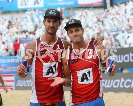 Beachvolleyball. Beach Volleyball Major Series. Martin ERMACORA, Moritz Bernd PRISTAUZ-TELSNIGG (AUT). Klagenfurt, 28.7.2016.
Foto: Kuess
---
pressefotos, pressefotografie, kuess, qs, qspictures, sport, bild, bilder, bilddatenbank