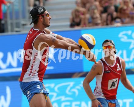 Beachvolleyball. Beach Volleyball Major Series. Martin ERMACORA, Moritz Bernd PRISTAUZ-TELSNIGG (AUT). Klagenfurt, 28.7.2016.
Foto: Kuess
---
pressefotos, pressefotografie, kuess, qs, qspictures, sport, bild, bilder, bilddatenbank