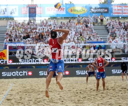 Beachvolleyball. Beach Volleyball Major Series. Martin ERMACORA, Moritz Bernd PRISTAUZ-TELSNIGG (AUT). Klagenfurt, 28.7.2016.
Foto: Kuess
---
pressefotos, pressefotografie, kuess, qs, qspictures, sport, bild, bilder, bilddatenbank