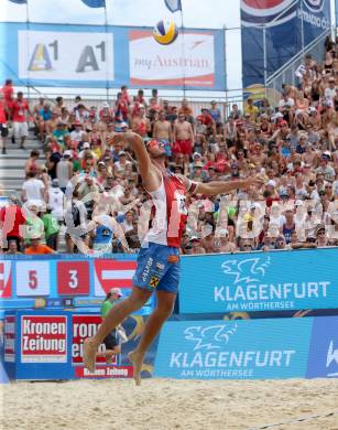 Beachvolleyball. Beach Volleyball Major Series. Martin ERMACORA, (AUT). Klagenfurt, 28.7.2016.
Foto: Kuess
---
pressefotos, pressefotografie, kuess, qs, qspictures, sport, bild, bilder, bilddatenbank