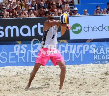 Beachvolleyball. Beach Volleyball Major Series. Clemens DOPPLER,  (AUT). Klagenfurt, 28.7.2016.
Foto: Kuess
---
pressefotos, pressefotografie, kuess, qs, qspictures, sport, bild, bilder, bilddatenbank