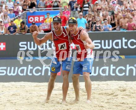 Beachvolleyball. Beach Volleyball Major Series. Martin ERMACORA, Moritz Bernd PRISTAUZ-TELSNIGG (AUT). Klagenfurt, 28.7.2016.
Foto: Kuess
---
pressefotos, pressefotografie, kuess, qs, qspictures, sport, bild, bilder, bilddatenbank