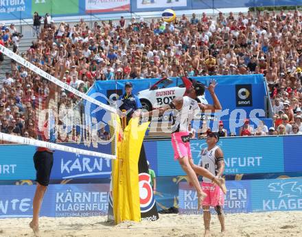 Beachvolleyball. Beach Volleyball Major Series. Clemens DOPPLER, Alexander HORST (AUT). Klagenfurt, 28.7.2016.
Foto: Kuess
---
pressefotos, pressefotografie, kuess, qs, qspictures, sport, bild, bilder, bilddatenbank