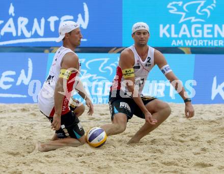 Beachvolleyball. Beach Volleyball Major Series. Thomas KUNERT, Christoph DRESSLER (AUT). Klagenfurt, 28.7.2016.
Foto: Kuess
---
pressefotos, pressefotografie, kuess, qs, qspictures, sport, bild, bilder, bilddatenbank