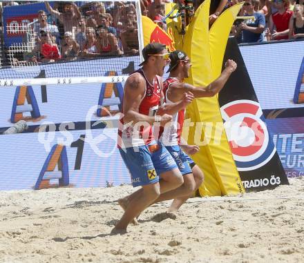 Beachvolleyball. Beach Volleyball Major Series. Martin ERMACORA, Moritz Bernd PRISTAUZ TELSNIGG (AUT). Klagenfurt, 27.7.2016.
Foto: Kuess
---
pressefotos, pressefotografie, kuess, qs, qspictures, sport, bild, bilder, bilddatenbank