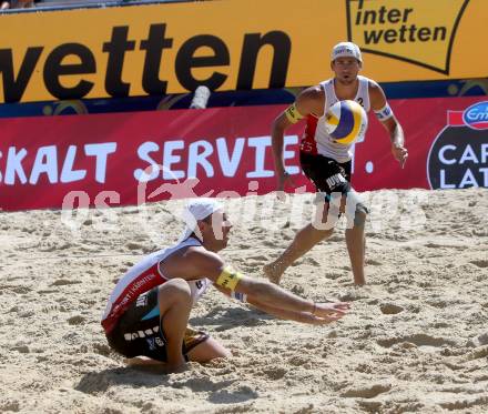 Beachvolleyball. Beach Volleyball Major Series. Thomas KUNERT, Christoph DRESSLER (AUT). Klagenfurt, 29.7.2016.
Foto: Kuess
---
pressefotos, pressefotografie, kuess, qs, qspictures, sport, bild, bilder, bilddatenbank