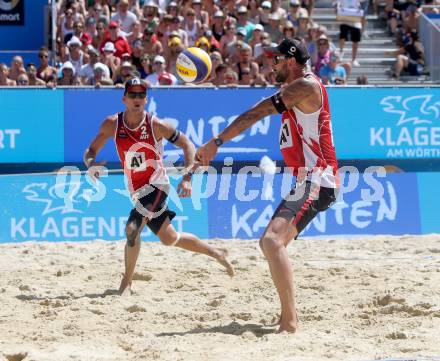 Beachvolleyball. Beach Volleyball Major Series.  Clemens DOPPLER, Alexander HORST (AUT). Klagenfurt, 29.7.2016.
Foto: Kuess
---
pressefotos, pressefotografie, kuess, qs, qspictures, sport, bild, bilder, bilddatenbank