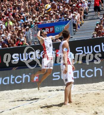 Beachvolleyball. Beach Volleyball Major Series.  Robin Valentin SEIDL, Alexander  Xandi HUBER (AUT). Klagenfurt, 29.7.2016.
Foto: Kuess
---
pressefotos, pressefotografie, kuess, qs, qspictures, sport, bild, bilder, bilddatenbank