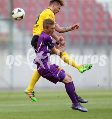 Fussball Regionalliga. SK Austria Klagenfurt gegen Allerheiligen. Florian Jaritz, (Klagenfurt), Dejan Kurbus (Allerheiligen). Klagenfurt, am 29.7.2016.
Foto: Kuess
---
pressefotos, pressefotografie, kuess, qs, qspictures, sport, bild, bilder, bilddatenbank