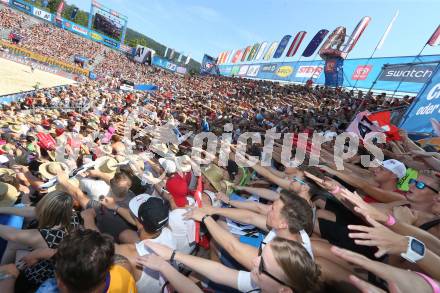 Beachvolleyball. Beach Volleyball Major Series. Fans.  Klagenfurt, 30.7.2016.
Foto: Kuess


---
pressefotos, pressefotografie, kuess, qs, qspictures, sport, bild, bilder, bilddatenbank