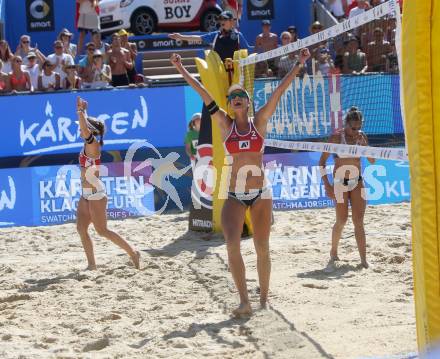 Beachvolleyball. Beach Volleyball Major Series. Nadine ZUMKEHR, Joana HEIDRICH (SUI). Klagenfurt, 30.7.2016.
Foto: Kuess

---
pressefotos, pressefotografie, kuess, qs, qspictures, sport, bild, bilder, bilddatenbank