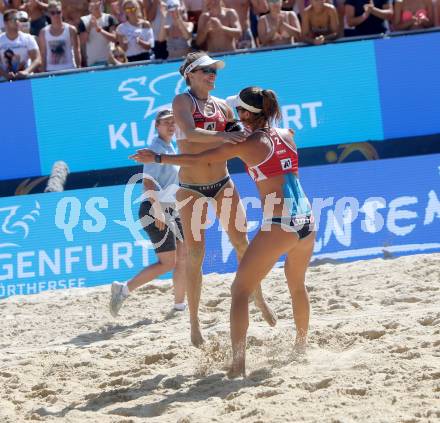 Beachvolleyball. Beach Volleyball Major Series. Nadine ZUMKEHR, Joana HEIDRICH (SUI). Klagenfurt, 30.7.2016.
Foto: Kuess

---
pressefotos, pressefotografie, kuess, qs, qspictures, sport, bild, bilder, bilddatenbank