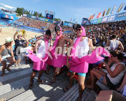 Beachvolleyball. Beach Volleyball Major Series. Fans.  Klagenfurt, 30.7.2016.
Foto: Kuess

---
pressefotos, pressefotografie, kuess, qs, qspictures, sport, bild, bilder, bilddatenbank