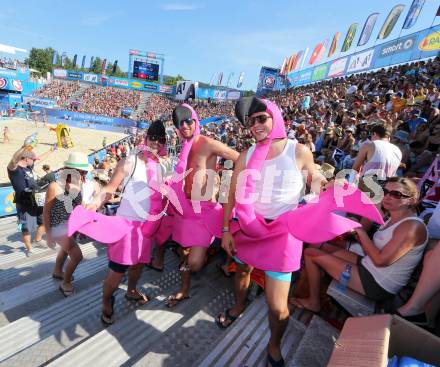 Beachvolleyball. Beach Volleyball Major Series. Fans.  Klagenfurt, 30.7.2016.
Foto: Kuess
---
pressefotos, pressefotografie, kuess, qs, qspictures, sport, bild, bilder, bilddatenbank