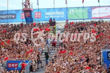 Beachvolleyball. Beach Volleyball Major Series.  Fans. Klagenfurt, 31.7.2016.
Foto: Kuess
---
pressefotos, pressefotografie, kuess, qs, qspictures, sport, bild, bilder, bilddatenbank