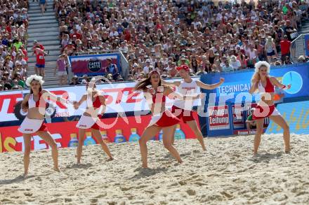 Beachvolleyball. Beach Volleyball Major Series.  Steyr Dancers.  Klagenfurt, 31.7.2016.
Foto: Kuess
---
pressefotos, pressefotografie, kuess, qs, qspictures, sport, bild, bilder, bilddatenbank