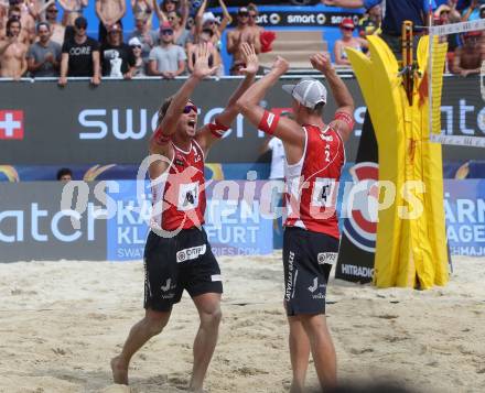 Beachvolleyball. Beach Volleyball Major Series.  Aleksandrs SAMOILOVS, Janis SMEDINS (LAT). Klagenfurt, 31.7.2016.
Foto: Kuess
---
pressefotos, pressefotografie, kuess, qs, qspictures, sport, bild, bilder, bilddatenbank