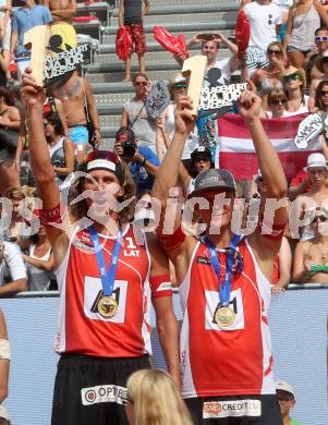 Beachvolleyball. Beach Volleyball Major Series.  Aleksandrs SAMOILOVS, Janis SMEDINS (LAT). Klagenfurt, 31.7.2016.
Foto: Kuess
---
pressefotos, pressefotografie, kuess, qs, qspictures, sport, bild, bilder, bilddatenbank