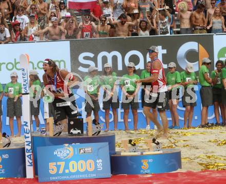 Beachvolleyball. Beach Volleyball Major Series.  Aleksandrs SAMOILOVS, Janis SMEDINS (LAT)). Klagenfurt, 31.7.2016.
Foto: Kuess
---
pressefotos, pressefotografie, kuess, qs, qspictures, sport, bild, bilder, bilddatenbank