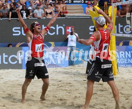 Beachvolleyball. Beach Volleyball Major Series.  Aleksandrs SAMOILOVS, Janis SMEDINS (LAT). Klagenfurt, 31.7.2016.
Foto: Kuess

---
pressefotos, pressefotografie, kuess, qs, qspictures, sport, bild, bilder, bilddatenbank