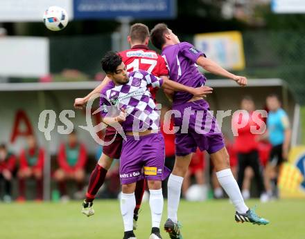 Fussball. Regionalliga. ATSV Wolfsberg gegen SK Austria Klagenfurt. Marcel Hober (Wolfsberg), Burak Yilmaz, Ambrozije Soldo (Klagenfurt). Wolfsberg, 5.8.2016.
Foto: Kuess
---
pressefotos, pressefotografie, kuess, qs, qspictures, sport, bild, bilder, bilddatenbank