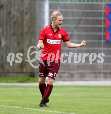 Fussball. Regionalliga. ATSV Wolfsberg gegen SK Austria Klagenfurt. Torjubel Marcel Maximilian Stoni (Wolfsberg). Wolfsberg, 5.8.2016.
Foto: Kuess
---
pressefotos, pressefotografie, kuess, qs, qspictures, sport, bild, bilder, bilddatenbank