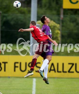 Fussball. Regionalliga. ATSV Wolfsberg gegen SK Austria Klagenfurt. Marcel Hober (Wolfsberg), Ambrozije Soldo (Klagenfurt). Wolfsberg, 5.8.2016.
Foto: Kuess
---
pressefotos, pressefotografie, kuess, qs, qspictures, sport, bild, bilder, bilddatenbank