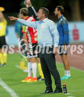 Fussball tipico Bundesliga. RZ Pellets WAC gegen SV Guntamatic Ried.  Trainer Christian Benbennek (Ried). Lavanttal Arena Wolfsberg, am 6.8.2016.
Foto: Kuess
---
pressefotos, pressefotografie, kuess, qs, qspictures, sport, bild, bilder, bilddatenbank