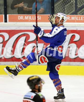 EBEL. Eishockey Bundesliga. Testspiel. VSV gegen Graz 99ers. Torjubel Michael Grabner (VSV). Villach, am 19.8.2016.
Foto: Kuess
---
pressefotos, pressefotografie, kuess, qs, qspictures, sport, bild, bilder, bilddatenbank