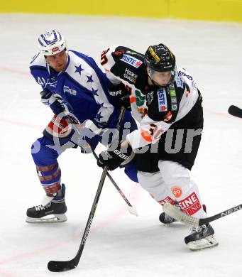 EBEL. Eishockey Bundesliga. Testspiel. VSV gegen Graz 99ers. Michael Grabner (VSV), Rupert Strohmeier (Graz). Villach, am 19.8.2016.
Foto: Kuess
---
pressefotos, pressefotografie, kuess, qs, qspictures, sport, bild, bilder, bilddatenbank