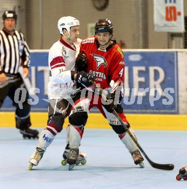 Inline-Hockey WM-Qualifikations-Turnier. Oesterreich gegen Lettland.  Georg Waldhauser (Oesterreich). Steindorf, am 25.6.2016.
Foto: Kuess
---
pressefotos, pressefotografie, kuess, qs, qspictures, sport, bild, bilder, bilddatenbank