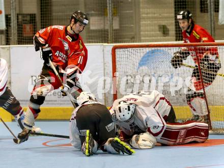 Inline-Hockey WM-Qualifikations-Turnier. Oesterreich gegen Lettland.  Daniel Oberkofler (Oesterreich). Steindorf, am 25.6.2016.
Foto: Kuess
---
pressefotos, pressefotografie, kuess, qs, qspictures, sport, bild, bilder, bilddatenbank