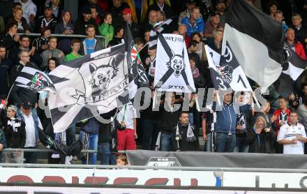 Fussball tipico Bundesliga. RZ Pellets WAC gegen SK Rapid Wien.  Fans (WAC). Lavanttal Arena Wolfsberg, am 21.8.2016.
Foto: Kuess
---
pressefotos, pressefotografie, kuess, qs, qspictures, sport, bild, bilder, bilddatenbank