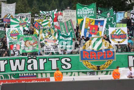 Fussball tipico Bundesliga. RZ Pellets WAC gegen SK Rapid Wien.  Fans  (Rapid). Lavanttal Arena Wolfsberg, am 21.8.2016.
Foto: Kuess
---
pressefotos, pressefotografie, kuess, qs, qspictures, sport, bild, bilder, bilddatenbank