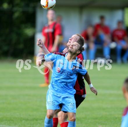 Fussball. Unterliga Ost. Sirnitz gegen Woelfnitz. Daniel Krassnitzer (Sirnitz), Zsolt Vari (Woelfnitz). Sirnitz, 30.7.2016.
Foto: Kuess
---
pressefotos, pressefotografie, kuess, qs, qspictures, sport, bild, bilder, bilddatenbank