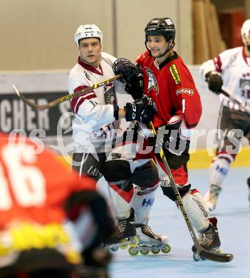 Inline-Hockey WM-Qualifikations-Turnier. Oesterreich gegen Lettland.  Georg Waldhauser (Oesterreich). Steindorf, am 25.6.2016.
Foto: Kuess
---
pressefotos, pressefotografie, kuess, qs, qspictures, sport, bild, bilder, bilddatenbank