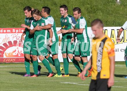 Fussball 1. Klasse B. Faakersee gegen Bad Bleiberg.  Torjubel Bad Bleiberg. Faakersee, am 7.8.2016.
Foto: Kuess
---
pressefotos, pressefotografie, kuess, qs, qspictures, sport, bild, bilder, bilddatenbank