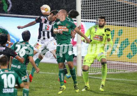 Fussball tipico Bundesliga. RZ Pellets WAC gegen SK Rapid Wien. Nemanja Rnic,  (WAC), Srfjan Grahovac, Jan Novota (Rapid). Lavanttal Arena Wolfsberg, am 21.8.2016.
Foto: Kuess
---
pressefotos, pressefotografie, kuess, qs, qspictures, sport, bild, bilder, bilddatenbank