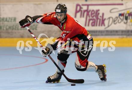 Inline-Hockey WM-Qualifikations-Turnier. Oesterreich gegen Lettland.  Marcel Witting (Oesterreich). Steindorf, am 25.6.2016.
Foto: Kuess
---
pressefotos, pressefotografie, kuess, qs, qspictures, sport, bild, bilder, bilddatenbank