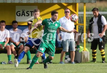 Fussball 1. Klasse C. Liebenfels gegen Donau. Marko Mrsic (Liebenfels), Thomas Guggenberger (Donau). Liebenfels, am 20.8.2016.
Foto: Kuess
---
pressefotos, pressefotografie, kuess, qs, qspictures, sport, bild, bilder, bilddatenbank