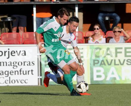 Fussball. Kaerntner Liga. SAK gegen Voelkermarkt. Alen Muharemovic (SAK), Fabian Ladinig (Voelkermarkt). Klagenfurt, 26.8.2016.
Foto: Kuess
---
pressefotos, pressefotografie, kuess, qs, qspictures, sport, bild, bilder, bilddatenbank