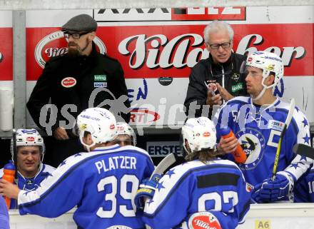 Eishockey Testspiel. VSV gegen Riessersee. Co-Trainer Markus Peintner, Trainer Greg Holst  (VSV). Villach, 26.8.2016.
Foto: Kuess
---
pressefotos, pressefotografie, kuess, qs, qspictures, sport, bild, bilder, bilddatenbank