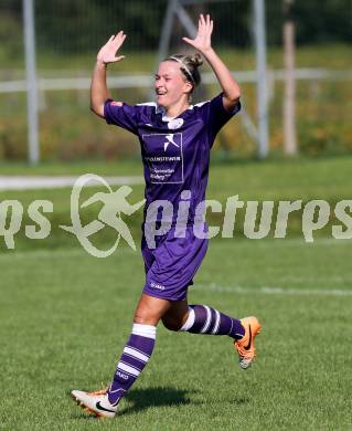 Fussball Frauen. OEFB Ladies Cup. FC Feldkirchen/SV Magdalensberg gegen Carinthians Spittal. Torjubel Anna Lea Modre (Spittal). Deinsdorf, am 28.8.2016.
Foto: Kuess
---
pressefotos, pressefotografie, kuess, qs, qspictures, sport, bild, bilder, bilddatenbank