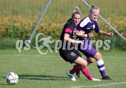 Fussball Frauen. OEFB Ladies Cup. FC Feldkirchen/SV Magdalensberg gegen Carinthians Spittal. Stefanie Huber, (Feldkirchen/Magdalensberg), Julia Anna Christoephl  (Spittal). Deinsdorf, am 28.8.2016.
Foto: Kuess
---
pressefotos, pressefotografie, kuess, qs, qspictures, sport, bild, bilder, bilddatenbank