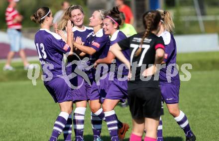 Fussball Frauen. OEFB Ladies Cup. FC Feldkirchen/SV Magdalensberg gegen Carinthians Spittal. Torjubel Anna Lea Modre (Spittal). Deinsdorf, am 28.8.2016.
Foto: Kuess
---
pressefotos, pressefotografie, kuess, qs, qspictures, sport, bild, bilder, bilddatenbank