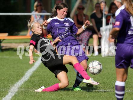 Fussball Frauen. OEFB Ladies Cup. FC Feldkirchen/SV Magdalensberg gegen Carinthians Spittal. Nadine Celine Just (Feldkirchen/Magdalensberg), Katharina Andrea Unterreiner (Spittal). Deinsdorf, am 28.8.2016.
Foto: Kuess
---
pressefotos, pressefotografie, kuess, qs, qspictures, sport, bild, bilder, bilddatenbank