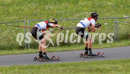 FIS Summer Grand Prix Nordic Combined. Nordische Kombination.  Martin Fritz (AUT), Paul Gerstgraser (AUT). Villacher Alpenarena, am 31.8.2016.
Foto: Kuess
---
pressefotos, pressefotografie, kuess, qs, qspictures, sport, bild, bilder, bilddatenbank