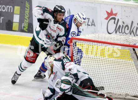 Eishockey testspiel. VSV gegen Starbulls Rosenheim. Benjamin Petrik (VSV), Stephan Kronthaler, Lukas Steinhauer (Rosenheim). Villach, am 9.9.2016.
Foto: Kuess
---
pressefotos, pressefotografie, kuess, qs, qspictures, sport, bild, bilder, bilddatenbank